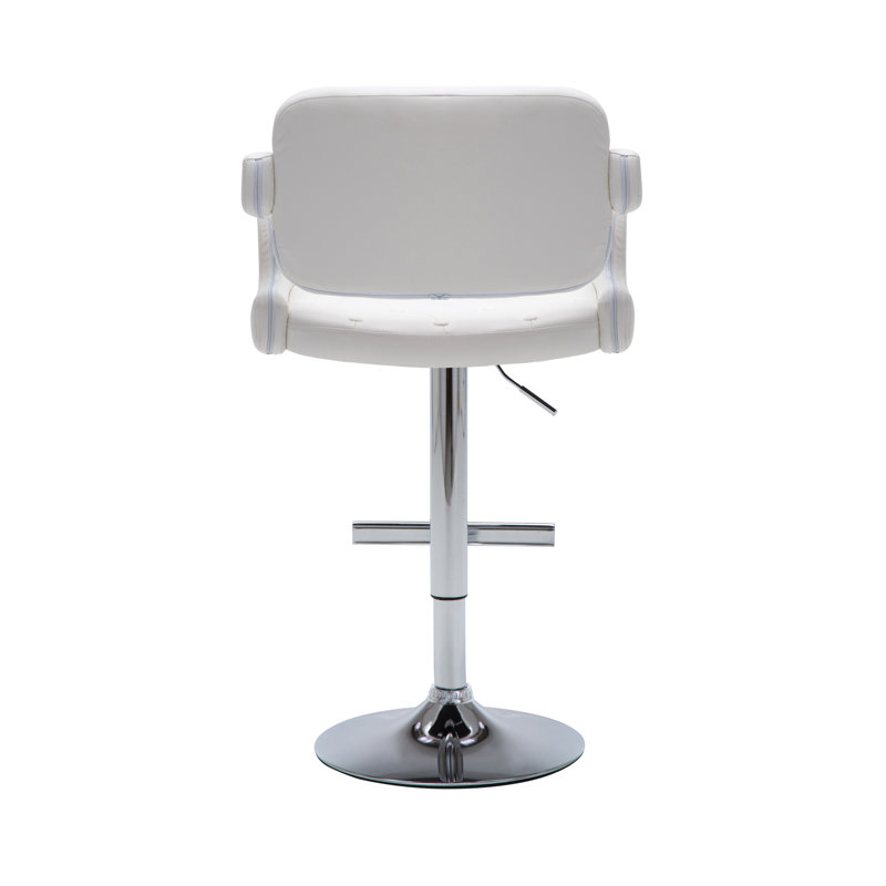 Orren Ellis Glamis Swivel Adjustable Height Bar Stool & Reviews Wayfair